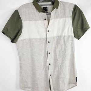 Men's Armani Exchange Short Slevee Button Down